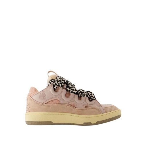 Lanvin Low-Top Sneaker Curb Sneakers - Leather - Pink Pink