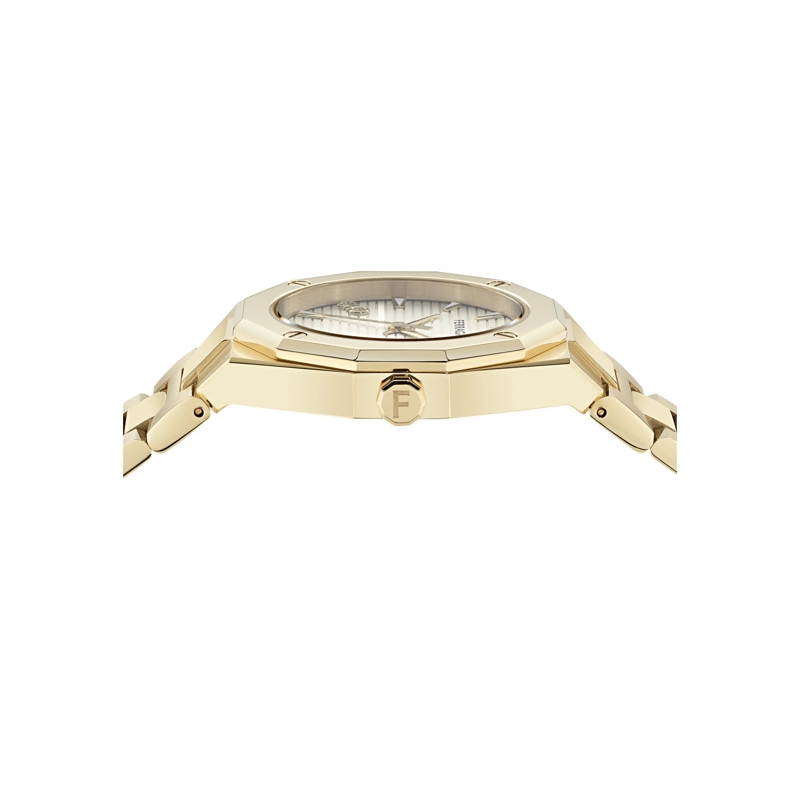 Salvatore Ferragamo Quarzuhr Quarz-Analoguhr Versilia 3H gold(Image 2)