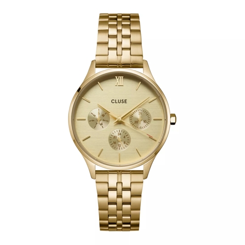 CLUSE Quartz Watch CLUSE Minuit damen Geschenkset Gold CW10701 Gold farbend