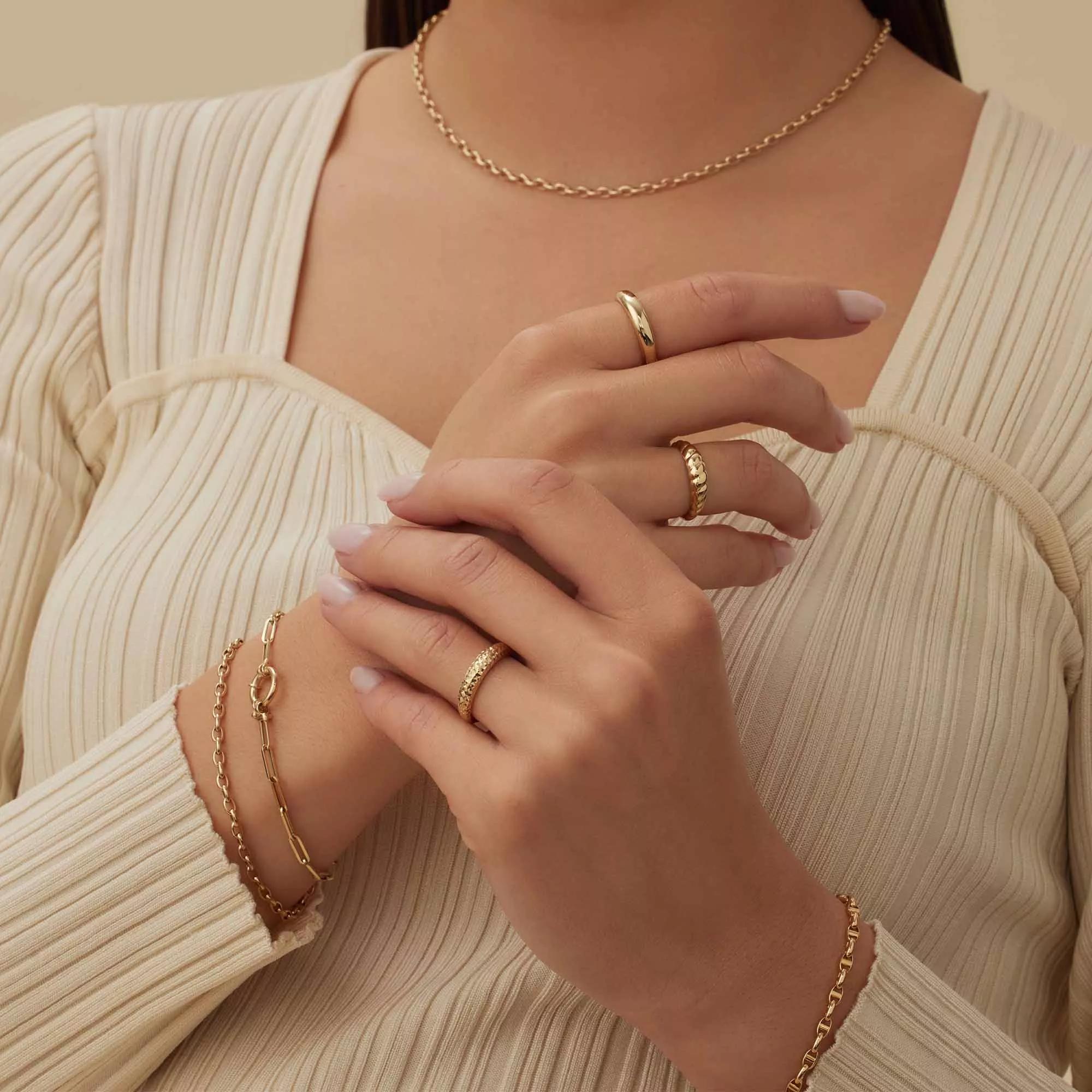 Thumbnail - Isabel Bernard Ring - Aidee Elodie 585 Gold Ring - Gr. 52 - in Gold - für Damen