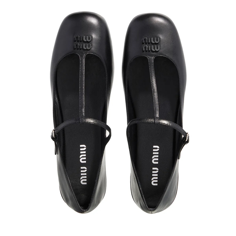 Miu Miu Ballerinas Ballet Flats Black(Image 4)