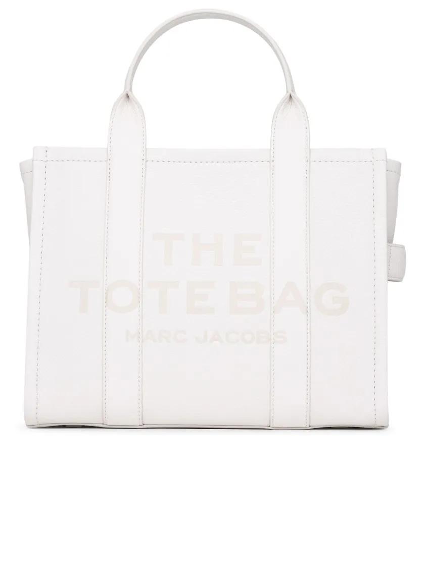 Marc Jacobs Tote - Cream Leather Midi Tote Bag - Gr. unisize - in Weiß - für Damen