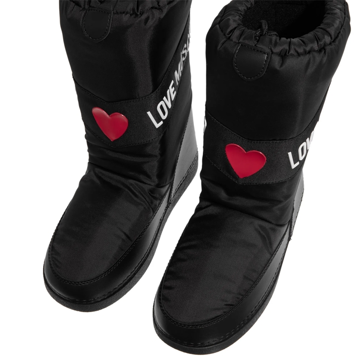 Love Moschino Ski Boot Black Silver Bootsschuh