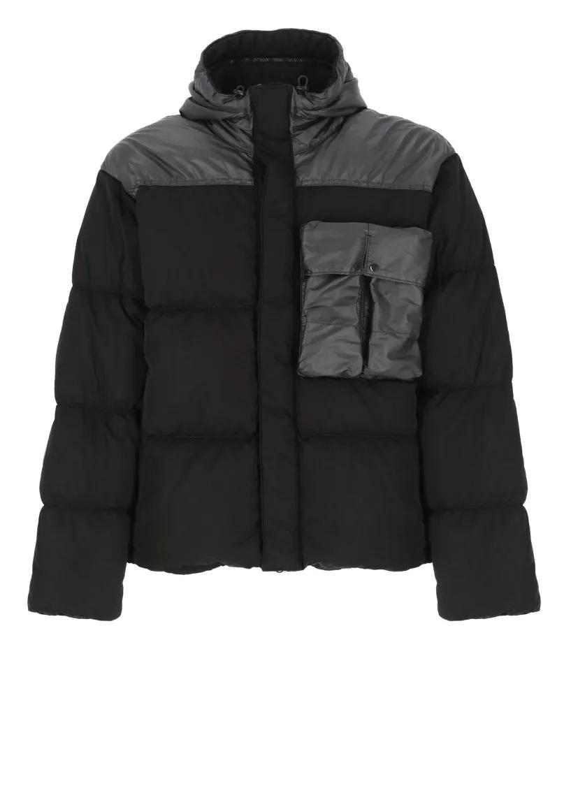 CP Company - Padded And Quilted Down Jacket - Größe M - schwarz