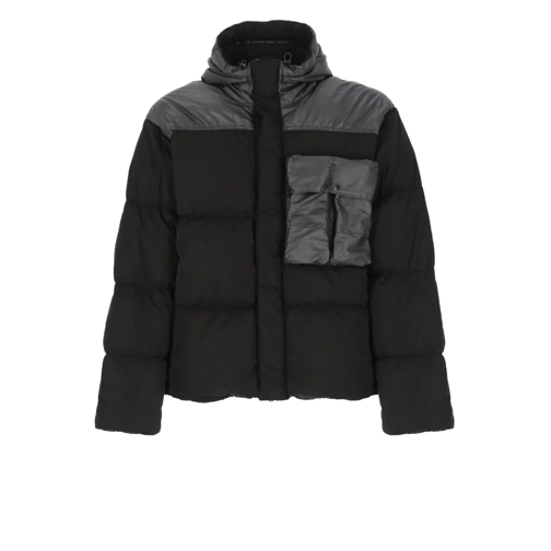 CP Company Padded And Quilted Down Jacket Black Dunjackor