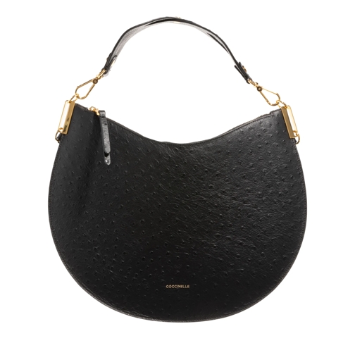 Coccinelle Coccinellesunup Ostrich Noir Sac à bandoulière