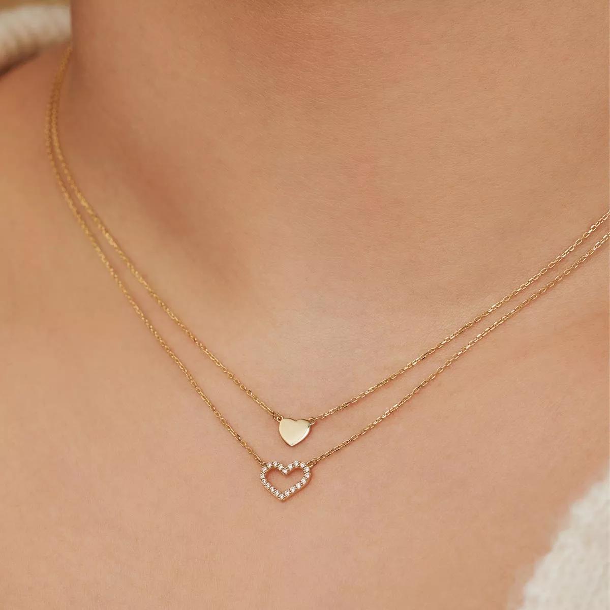 Thumbnail - Isabel Bernard Halskette - Belleville Amore 14 karat necklace with heart - Gr. unisize - in Gold - für Damen