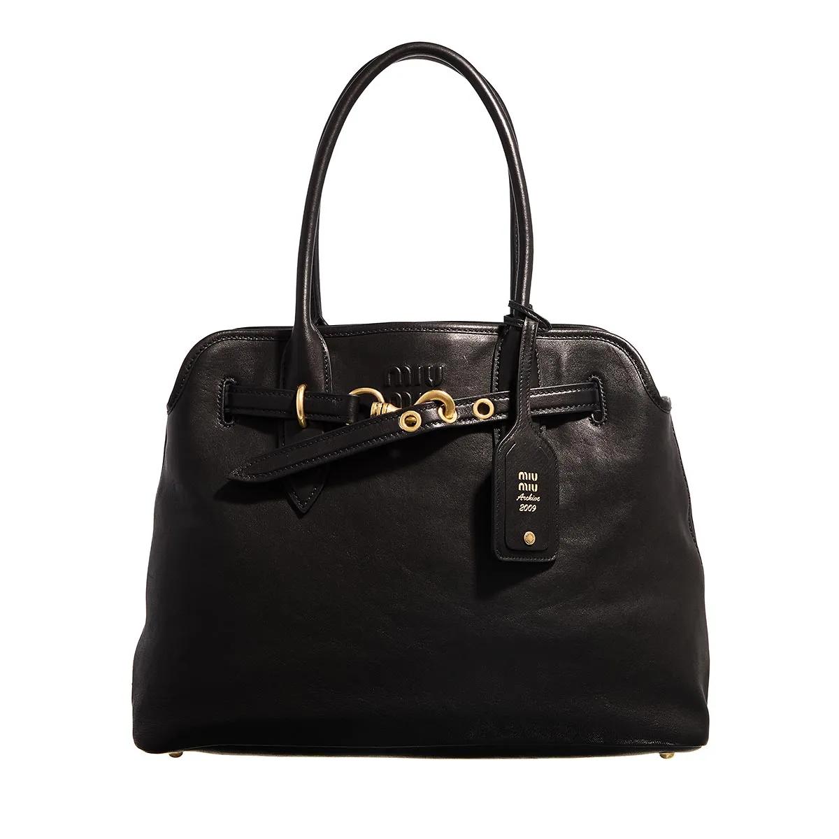 Miu Miu Satchel Bag - Leather Handbag - Gr. unisize - in Schwarz - für Damen