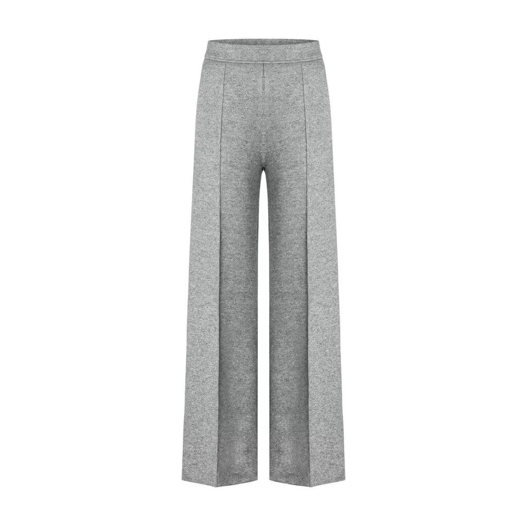 Cambio - Weite Marlenehose mit Bügelfalte - Größe 44/32 - gray