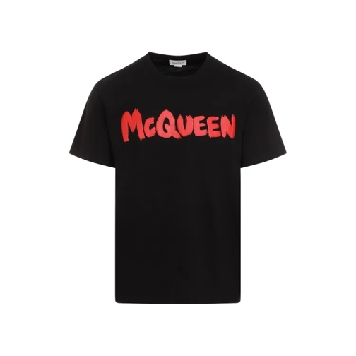 Alexander McQueen Black Cotton T-Shirt Black 