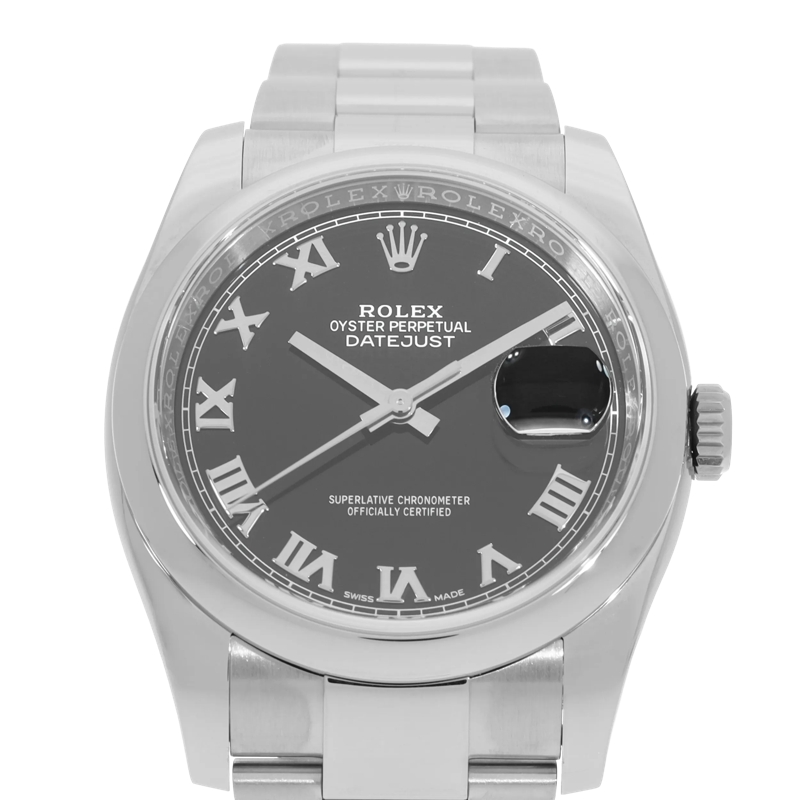 Rolex Automatikuhr Datejust Schwarz