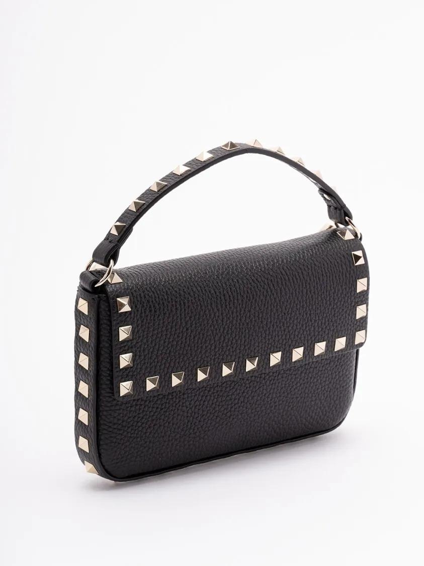 Valentino Garavani Hobo bags `Rockstud` Mini Bag in zwart