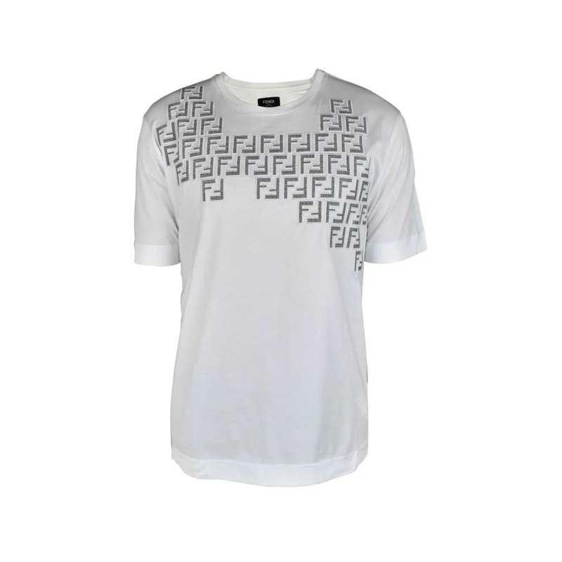 Fendi T-shirt White Cotton T-Shirt White