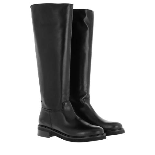 Nubikk Sarray Zip Ladies Ankle Boot Black Leather Stiefelette