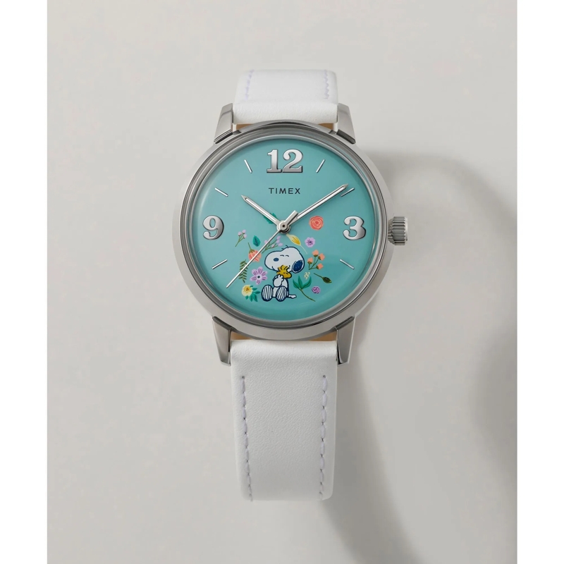 Timex Quarzuhr Quarz-Analoguhr Timex X Peanuts Marlin® Flower weiss(Image 6)