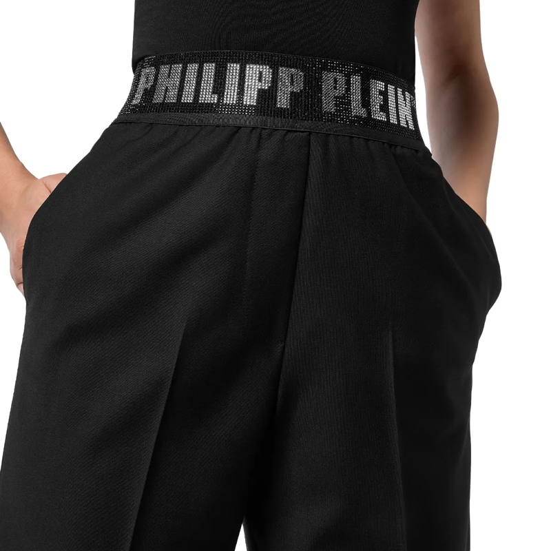 Philipp Plein Hose Straight Fit Hose Verziert schwarz(Image 5)