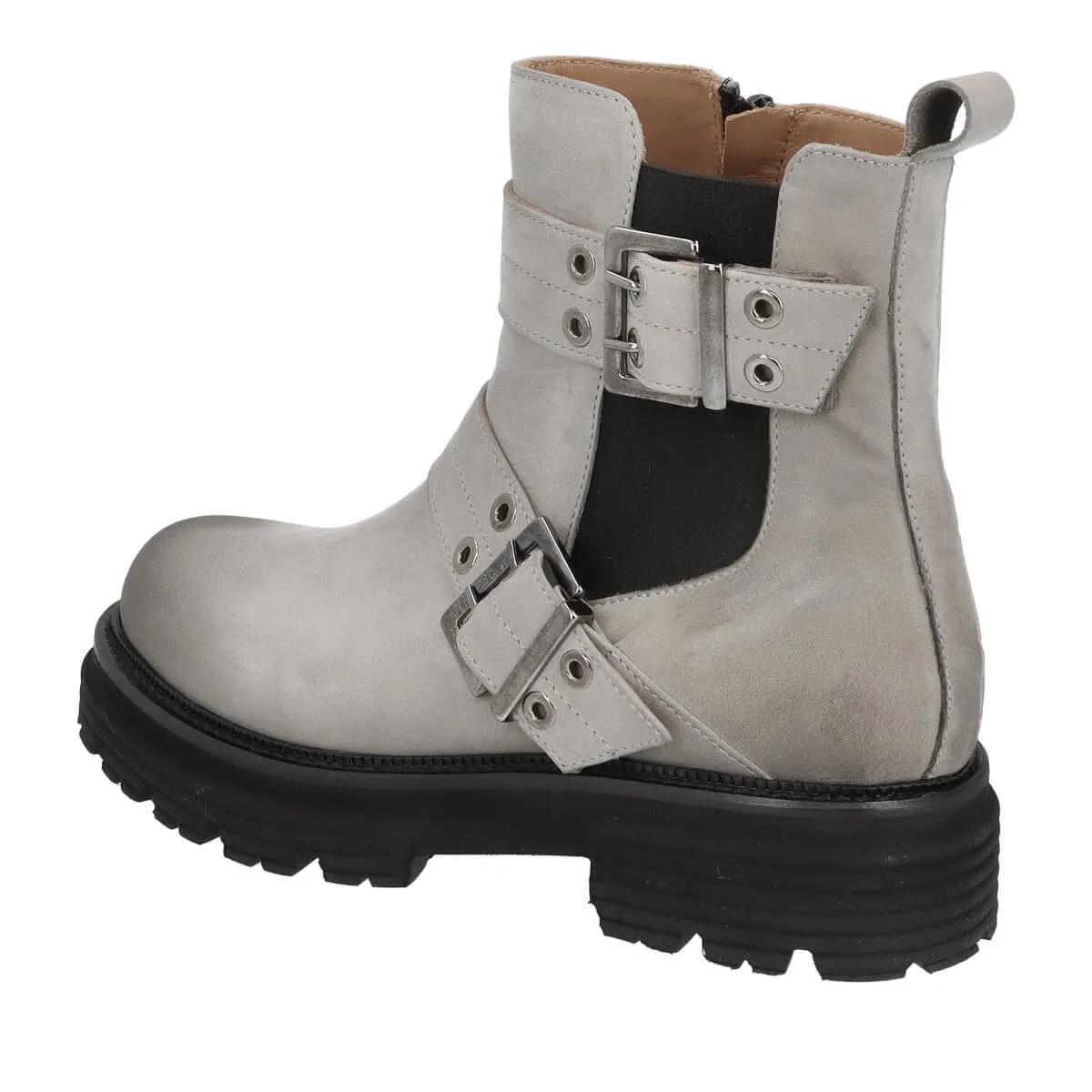 Thumbnail - Thea Mika Stiefeletten - Biker Boots - Gr. 40 (EU) - in Grau - für Damen