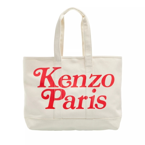 Kenzo Large Tote Bag Ecru Shoppingväska