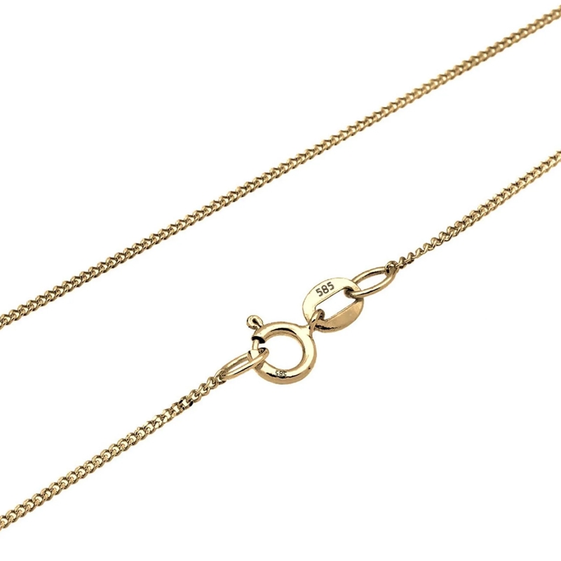 Elli Mittellange Halskette Halskette Kreuz Religion Glaube Symbol Topas 585 G gold(Image 7)