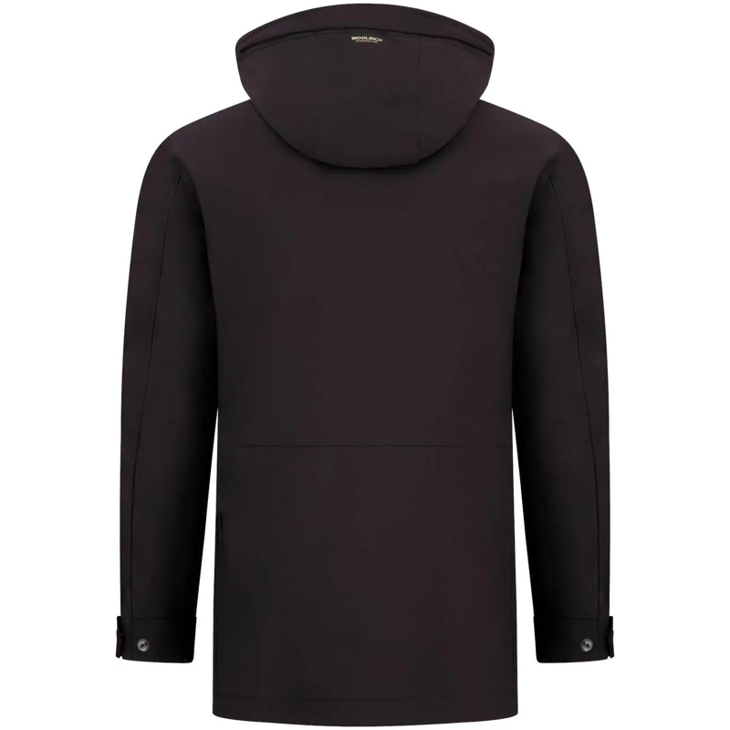Woolrich Daunenjacke Heren Soft Shell Barrow Coat Zwart schwarz(Image 5)