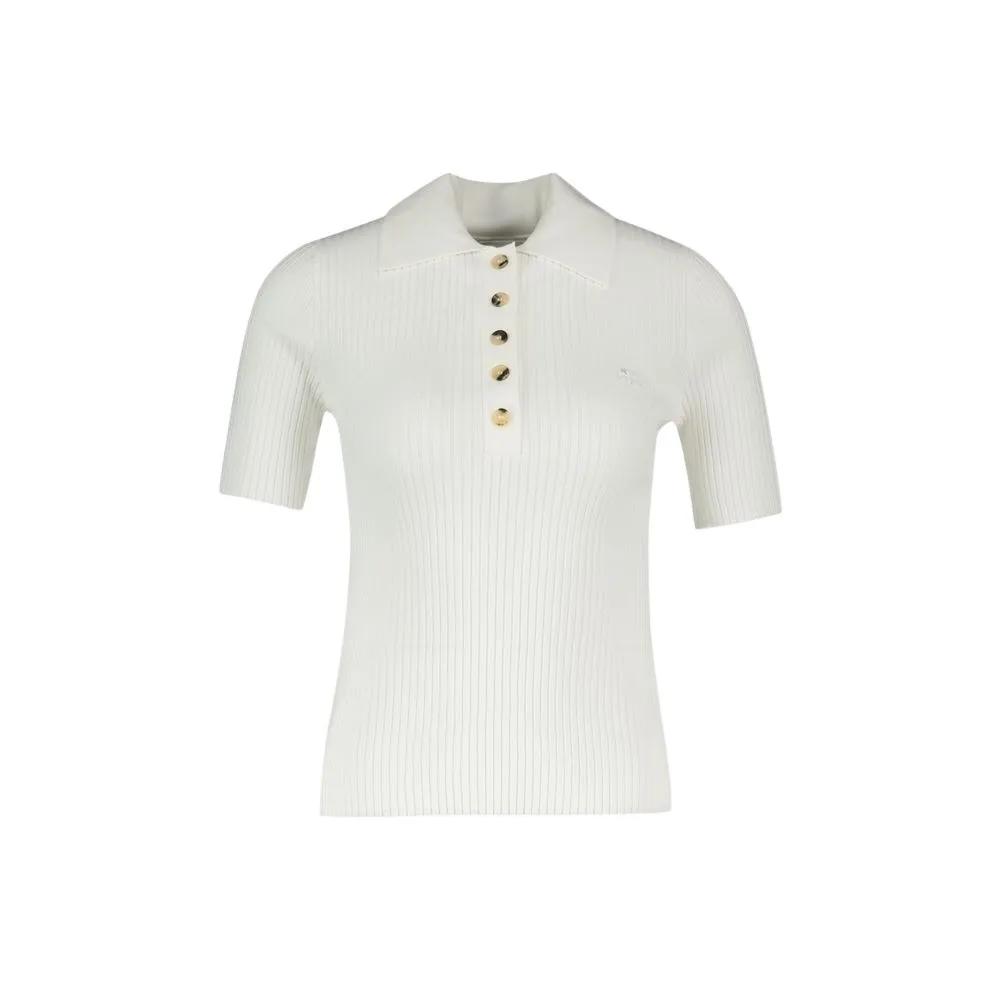 Thumbnail - Courrèges - Signature Polo - Cotton - White - Größe XS - weiß