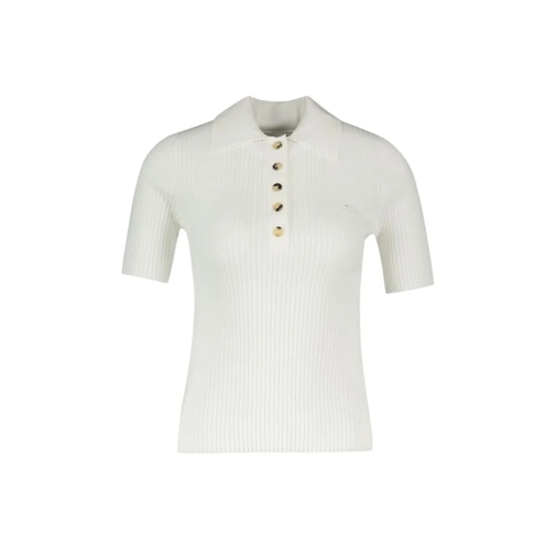 Courrèges T-shirts Signature Polo - Cotton - White White