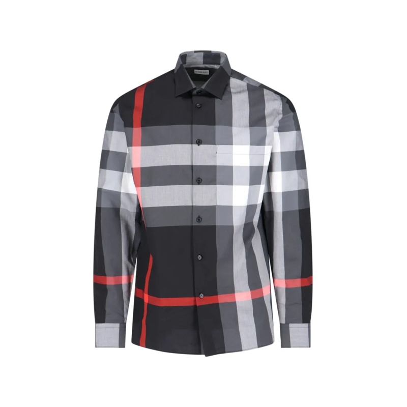 Burberry Overhemd "Check" Shirt – Black Black