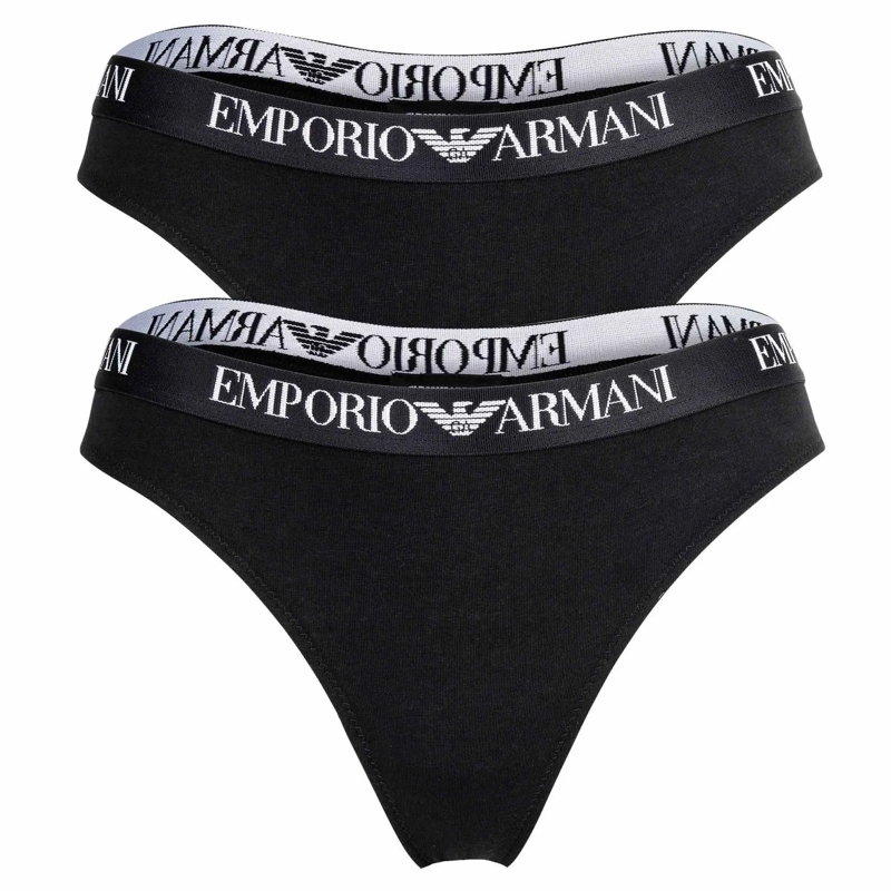 Emporio Armani  ESSENTIAL COTTON 2er Pack schwarz