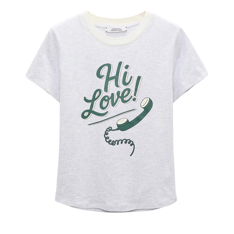Dorothee Schumacher T-Shirt ALL TIME FAVORITES shirt grey/green
