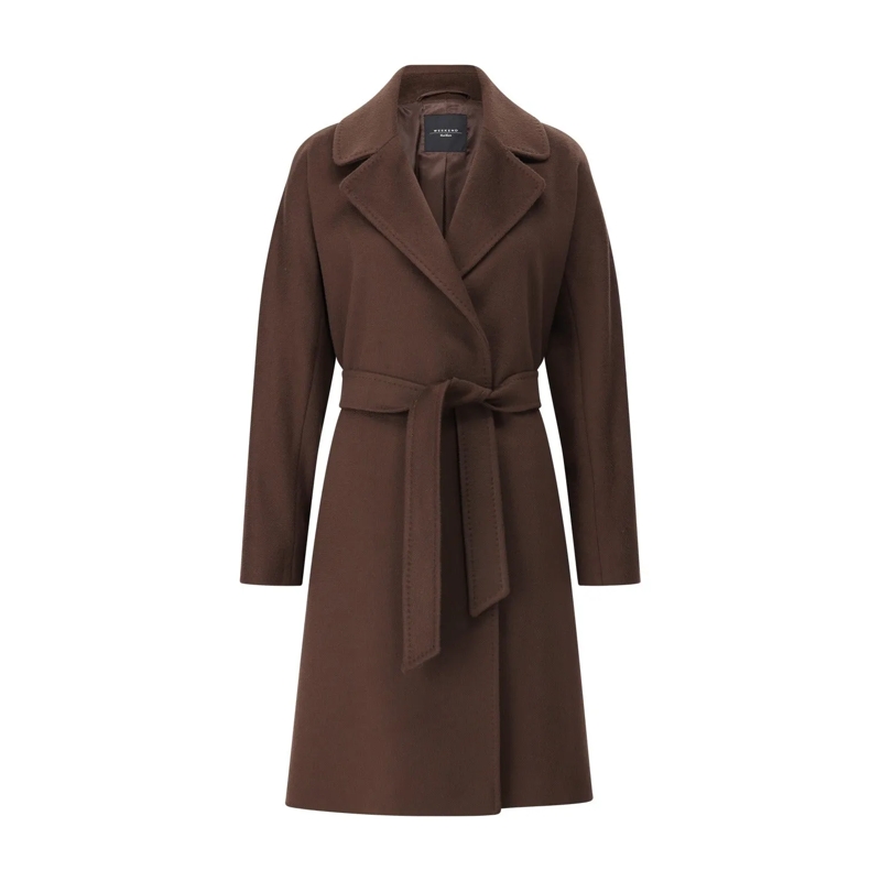 WEEKEND Max Mara  Mantel Corte aus Wolle Dunkelbraun