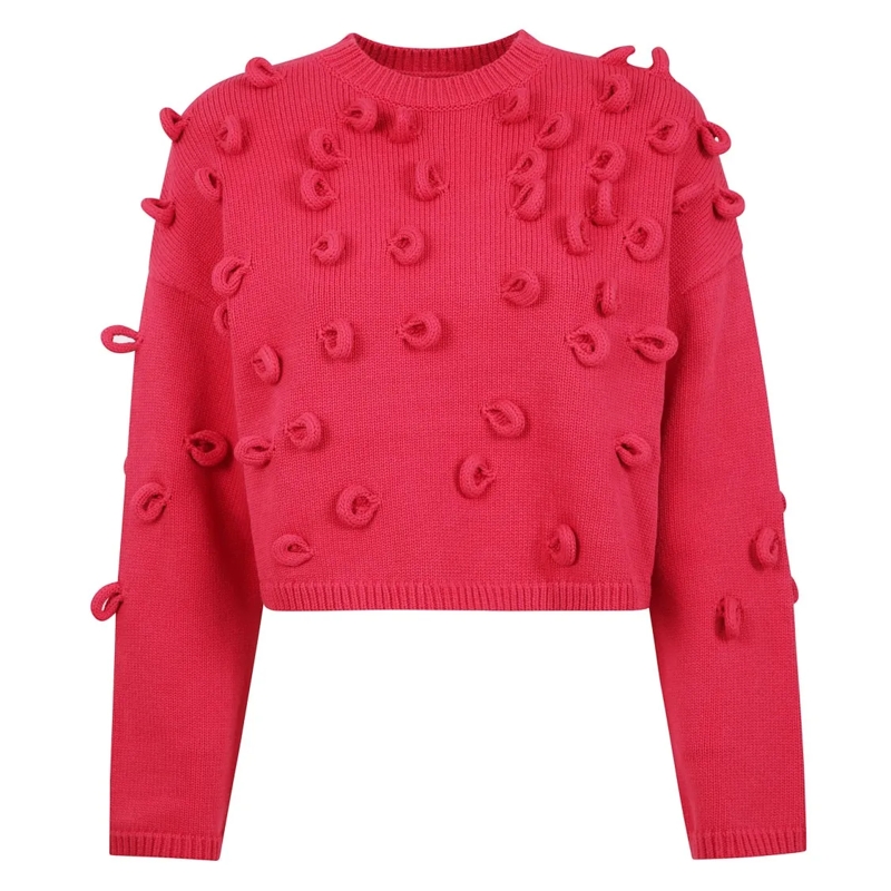 J.W.Anderson Pullover Short Bow-Detail Sweater Red