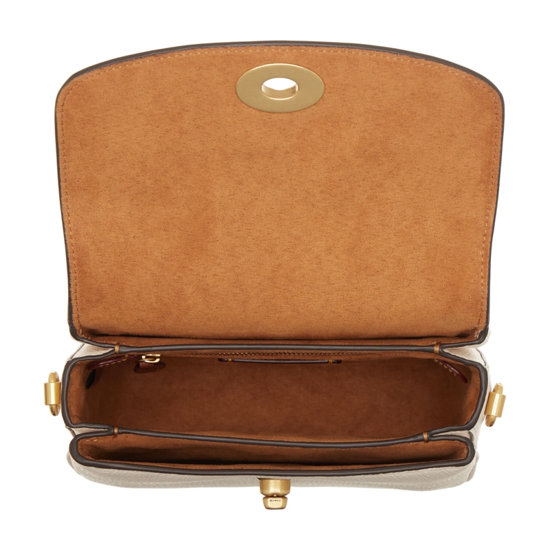 Coach Crossbody Bag Polished Pebbled Leather Cassie Crossbody 19 Chalk(Image 8)