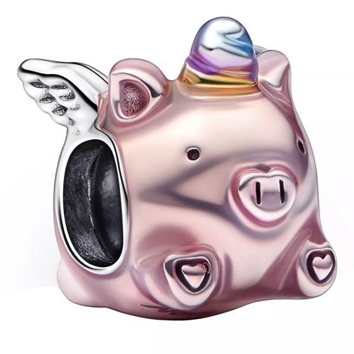 Pandora Flying pig sterling silver charm with enamel Multicolor Pendentif