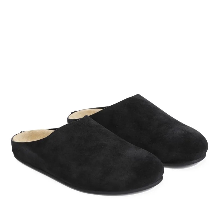 Black loafer slides on sale