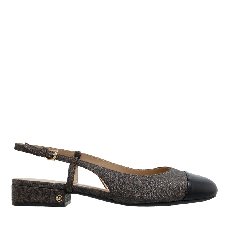 MICHAEL Michael Kors Ballerinas Perla Flex Sling Flat Blk/Brown