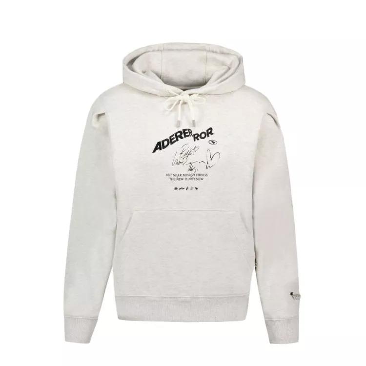 ★Adererror★HAND PAINTING PRINT HOOD SWEATSHIRTS Ader Error Hoodie - Cotton - White White | Hoodie
