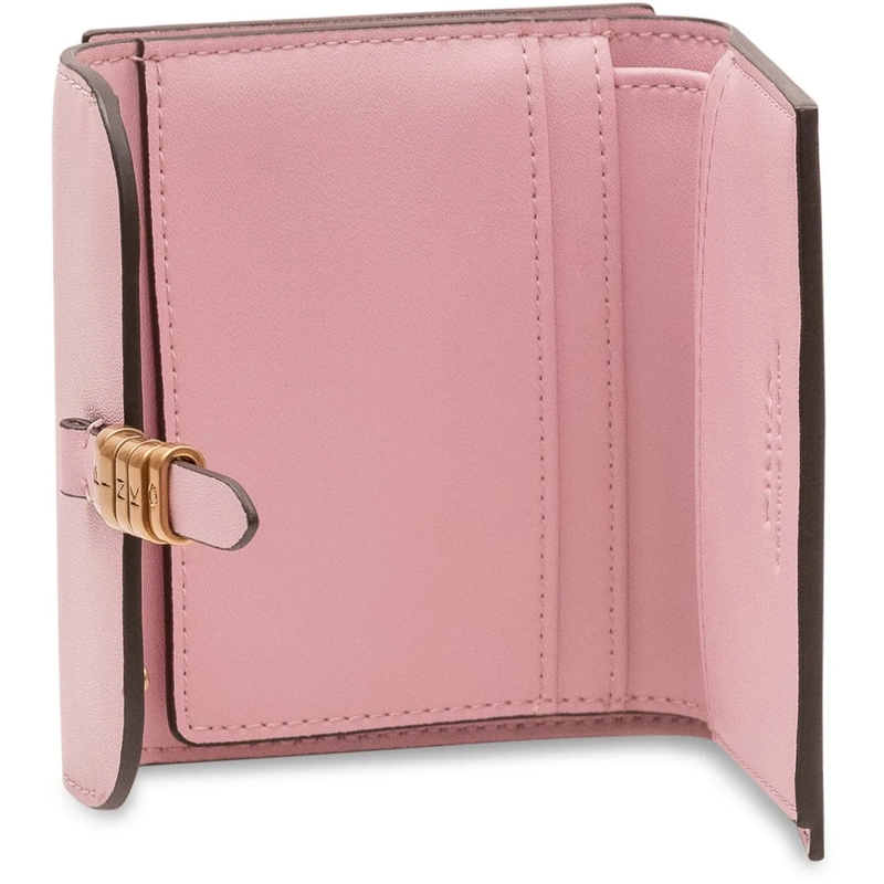 Pinko Geldbörse Portafoglio Saddle con Patta e Chiusura Frontale rose(Image 2)