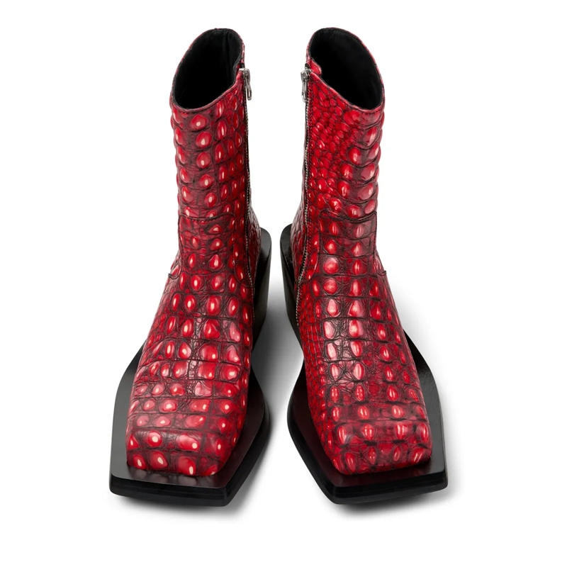 Camperlab Stiefel Stiefeletten Quetal hell-rot(Image 4)