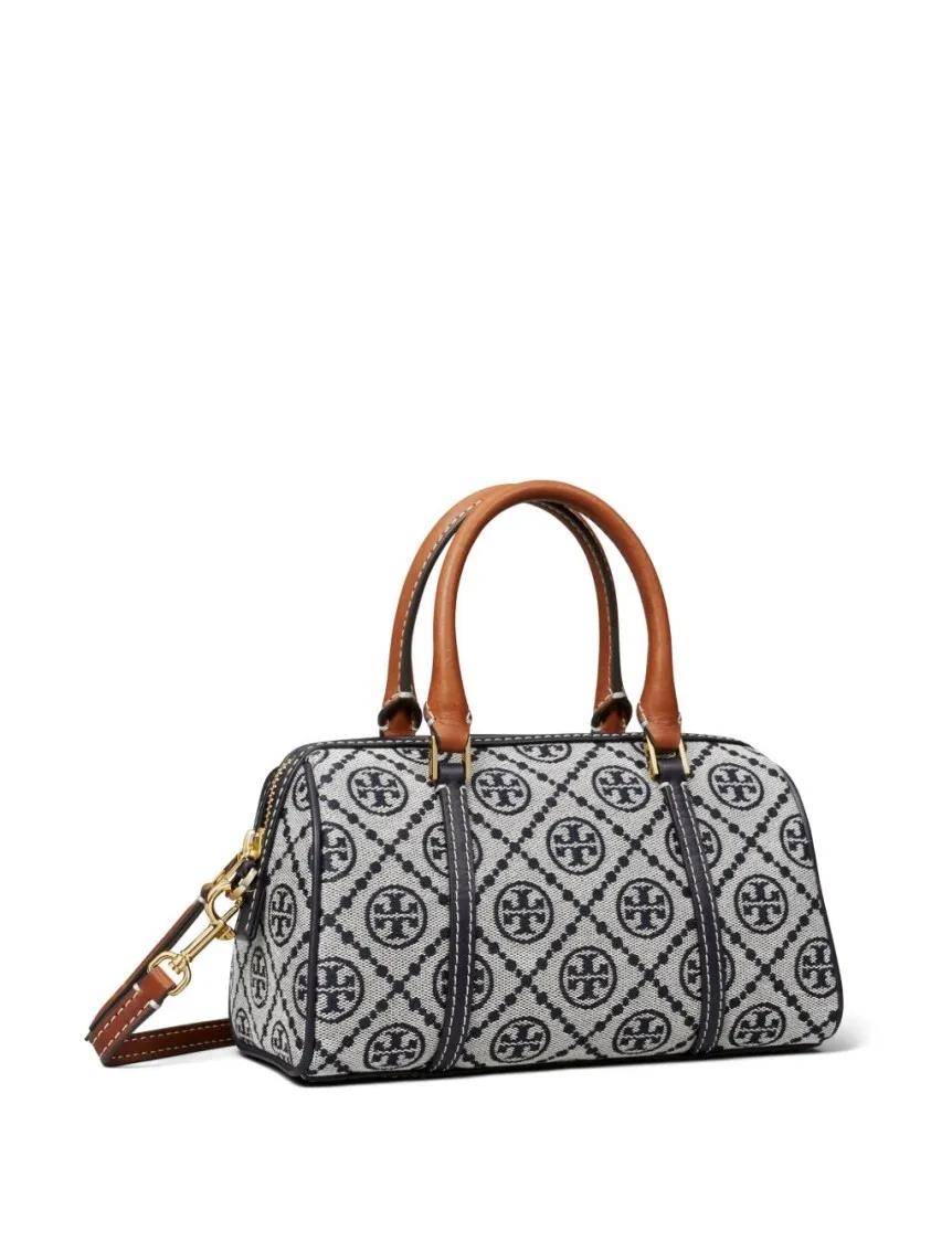 TORY BURCH Hobo bags T Monogram Mini Barrel Bag in grijs
