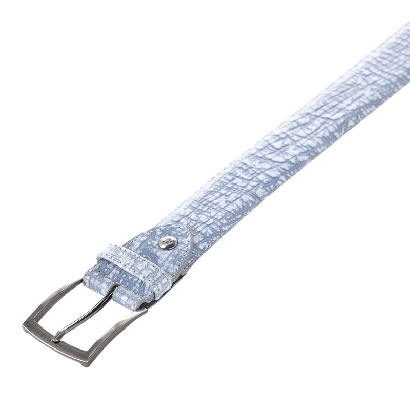 Van Bommel Ceinture en cuir Gürtel aus Leder blau(Image 2)