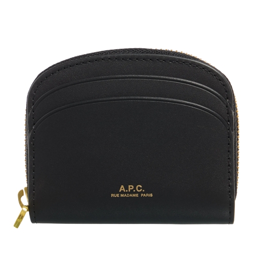 A.P.C. Coin Wallet Compact Demi-Lune Mini Black