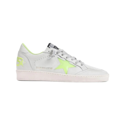 Golden Goose White Cow Leather Ballstar Sneakers White låg sneaker