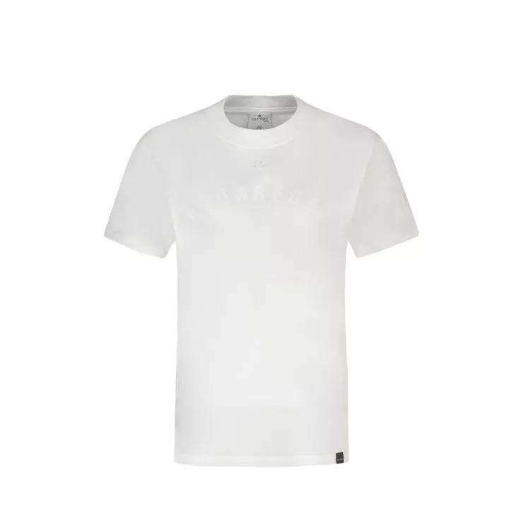 Courrèges - Ac Straight T-Shirt - Cotton - White - Größe XS - white