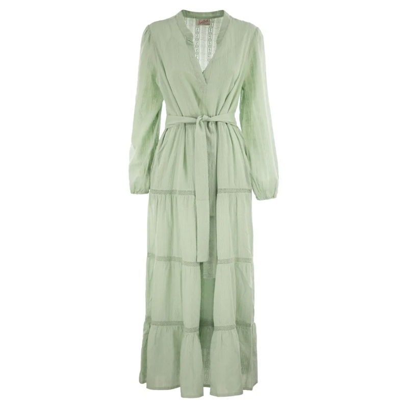 Mc2 Saint Barth  Leyde - Cotton Long Dress Green