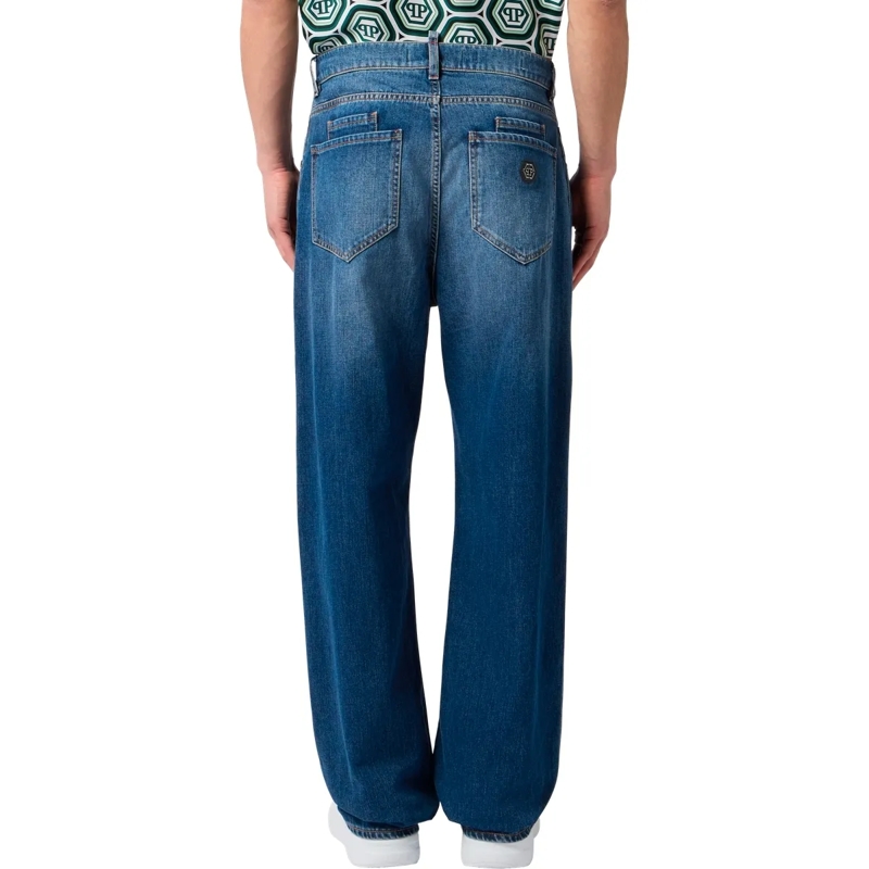 Philipp Plein Skinny-Leg-Jeans Rockstar Fit Jeans Basic blau(Image 2)