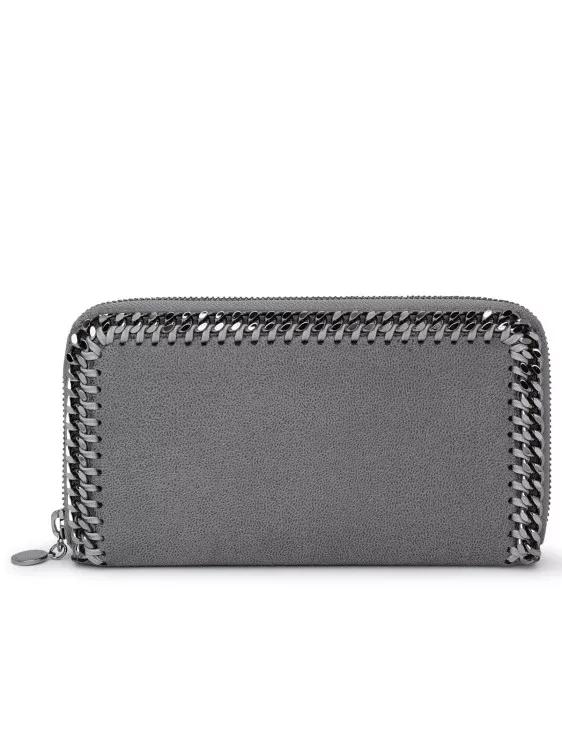 Stella McCartney Portemonnaie - Recycled Polyester Wallet - Gr. unisize - in Grau - für Damen