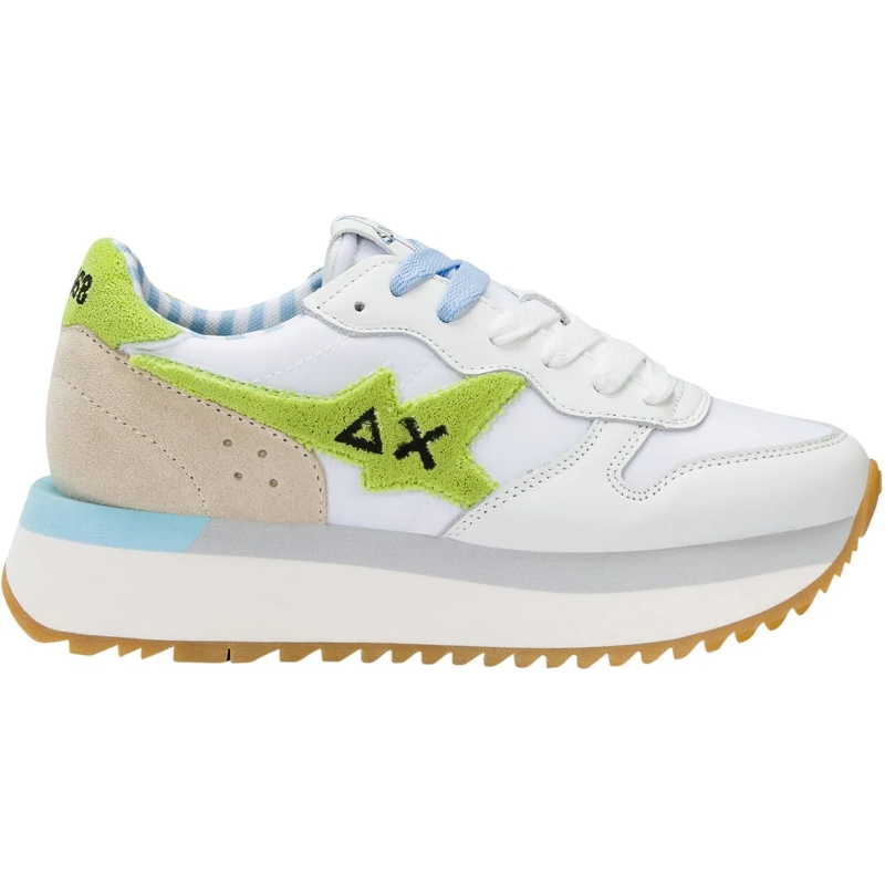 SUN68 Low-Top-Sneaker Sneakers Biancolime weiß