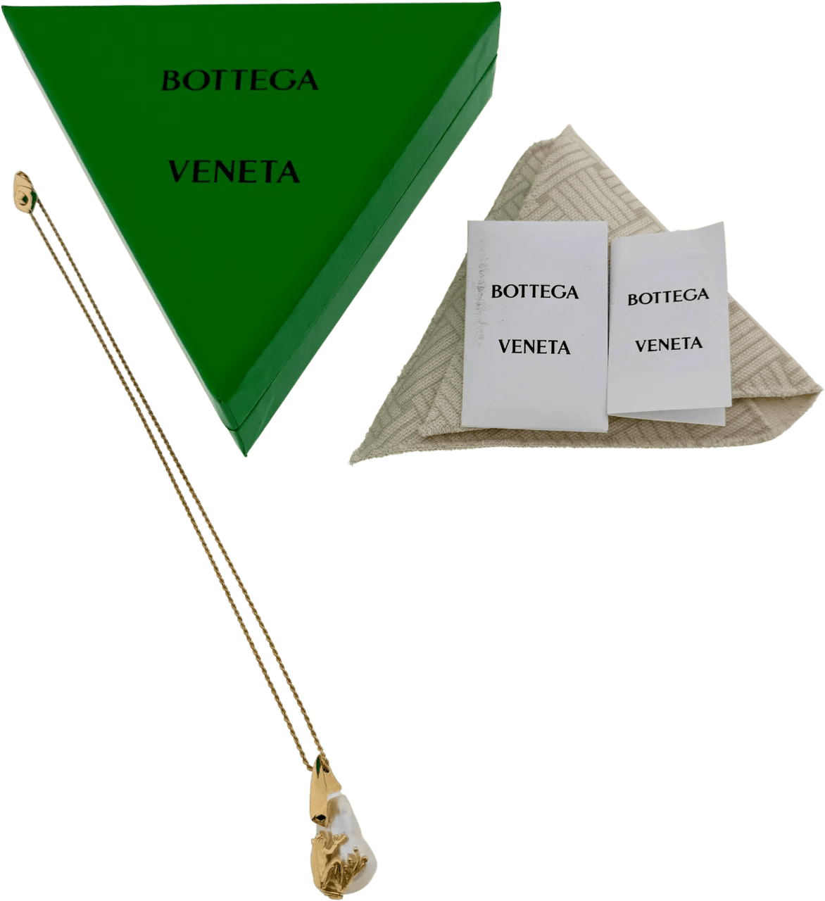 Thumbnail - Bottega Veneta Halskette - Bottega Veneta Rana Necklace Gold / mint condition - Gr. unisize - in Gold - für Damen