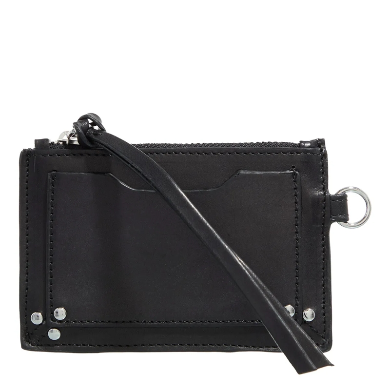 Jerome Dreyfuss Kartenhalter Lucky Porte Cartes Cowskin Noir Silver