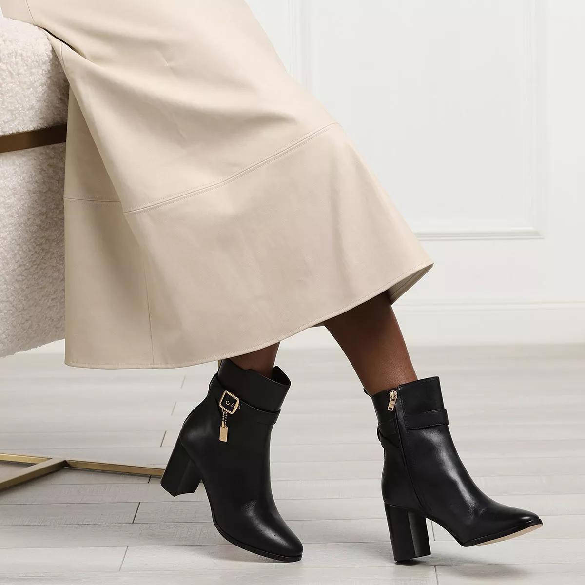 Coach black sale ankle boots